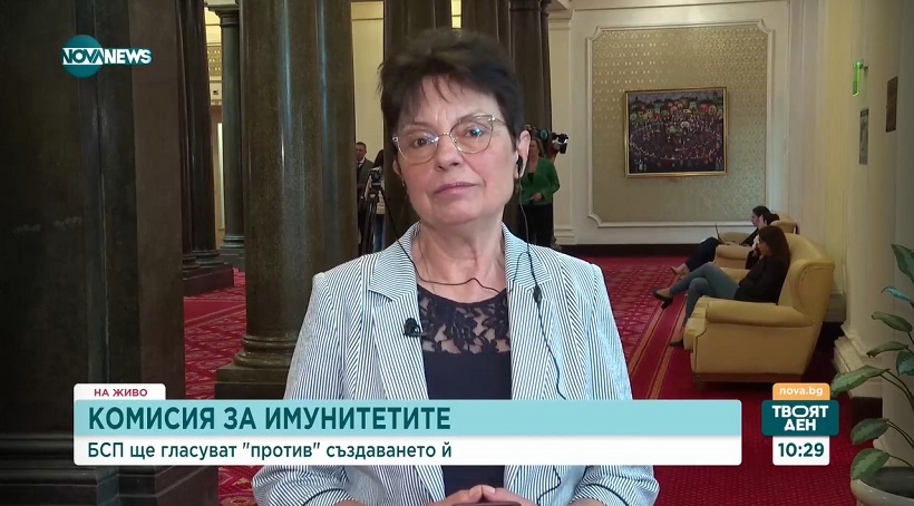 Ирена Анастасова, БСП: Борисов иска да използва механизмите на НС, за да се спасява, вместо да си даде имунитета сам
