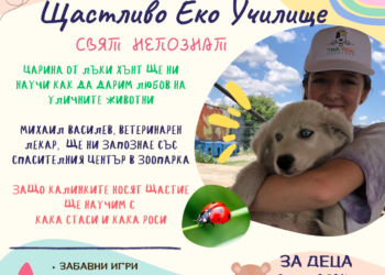 Грижата за бездомните и ранени животни са акцент в третия урок на Щастливо еко училище “Свят непознат” в зоопарка на Варна