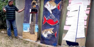 Изработиха арт пана от отпадъци във Варна