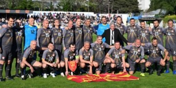 Българските легенди отстъпиха на Република Северна Македония в благотворителния мач в подкрепа на пострадалите при пожара в Кочани