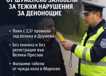 Четирима шофьори от Шуменско заловени за тежки нарушения за денонощие
