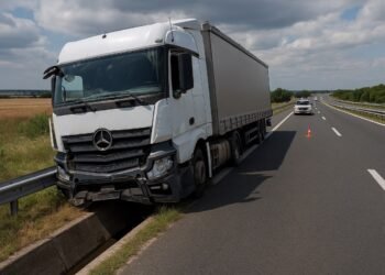 Тежък инцидент на АМ „Хемус“ край Нови пазар: Камион излетя от пътя и нанесе сериозни щети