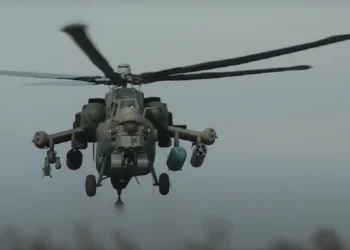 МО на Русия: Ми-28НМ унищожи с ракети бронирана техника на украинските въоръжени сили