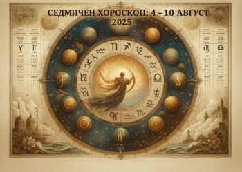 Седмичен хороскоп за всички зодии (4 – 10 август 2025): Любов, финанси, здраве и ключови съвети