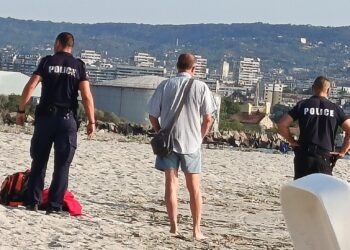 Удавник на Аспаруховия плаж във Варна