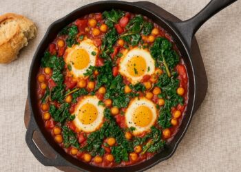 Нахутена шакшука с кейл – ароматно ястие за споделена трапеза (СНИМКИ)