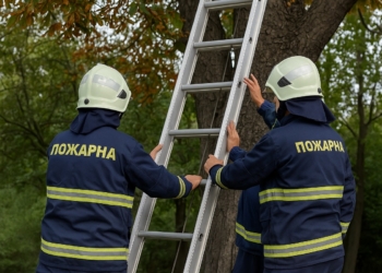 Пожарникари спасиха дете, качило се на дърво в училищен двор в Ивански