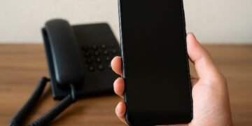 Телефонна слушалка в ръка – илюстрация към предупреждение за нова схема за телефонни измами във Варна.