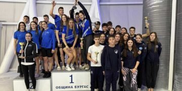 ПСК „Черно море” Варна е трети отборно на държавния шампионат по плуване