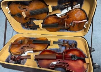 Митничари задържаха недекларирани цигулки и принадлежности за тях