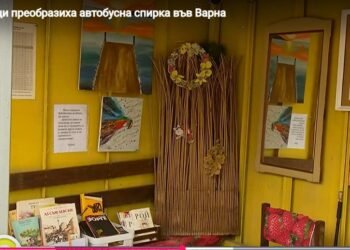 Доброволци от Варна преобразиха автобусна спирка в уютно кътче (ВИДЕО)