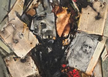 Картина от юбилейната изложба „Инвенции и реалности“ на Радко Мурзов в Градската художествена галерия „Борис Георгиев“ – Варна