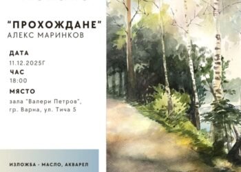 Ученик от Първа езикова гимназия открива първата си самостоятелна изложба в зала „Валери Петров“