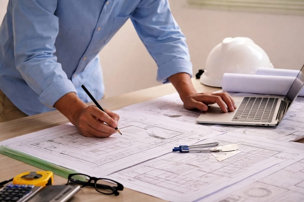 Архитекти по време на професионално събитие, свързано с проектантската правоспособност в България.