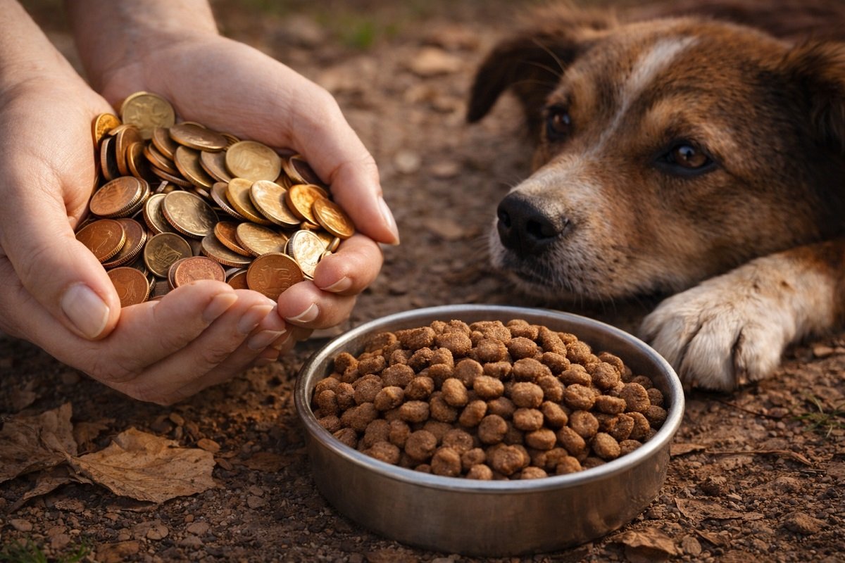 Дарение на стотинки, които се превръщат в храна и грижа за бездомни животни във Варна