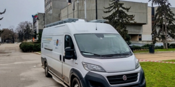 Автоматична станция за мониторинг на качеството на въздуха в градска среда във Варна.