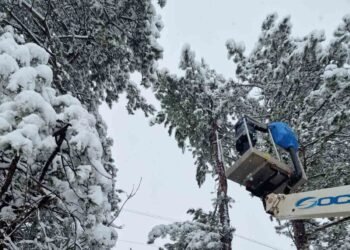 Служителите на ЕРП Север отстраняват аварии в тежки метеорологични условия