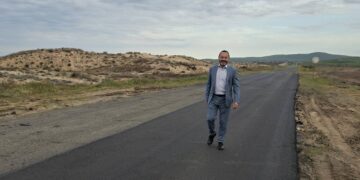 Министър Найденов провери ремонтните дейности на част от трасето на Giro d`Italia в област Бургас