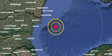 Земетресение с магнитуд 2.7 по скалата на Рихтер е регистрирано в района на Черно море