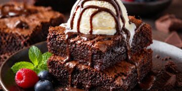 Истинско шоколадово брауни – влажно отвътре и с хрупкава коричка (лесна рецепта)