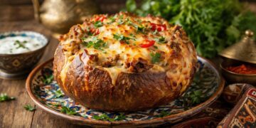 Пълнени печени картофи с пилешко и кашкавал – лесна и засищаща рецепта за вечеря