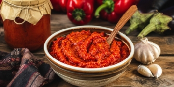 Домашна лютеница – класическа рецепта с печени чушки и домати