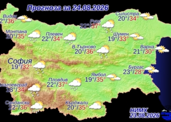 До 37 градуса, после бури и градушки: Какво време идва до сряда