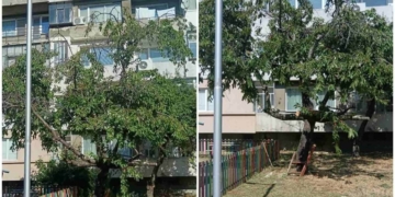 Продължава почистването на детските площадки в район „Одесос“