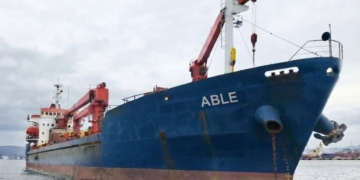 Корабът „ABLE“ напусна българската изключителна икономическа зона